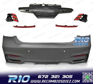 PARAGOLPES TRASERO BMW F30 LOOK M3 + KIT ESCAPE