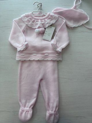 ¡NUEVO! Conjunto hilo bebé niña 6 meses tony bambi