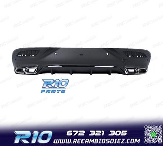 DIFUSOR MERCEDES GLE C292 COUPÉ NEGRO + COLAS ESCAPE