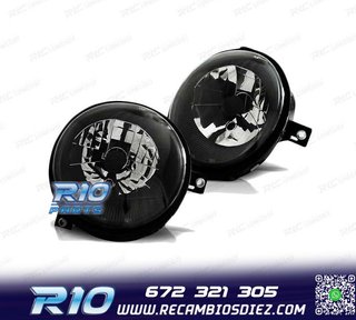 FAROS PARA VOLKSWAGEN VW LUPO 98-05 NEGROS