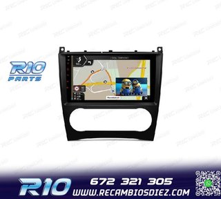 RADIO GPS ANDROID 13 PARA MERCEDES CLASE C W203 CLK W209 G W