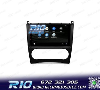 RADIO GPS ANDROID 13 PARA MERCEDES CLASE C W203 CLK W209 G W