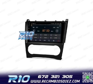RADIO GPS ANDROID 13 PARA MERCEDES CLASE C W203 CLK W209 G W