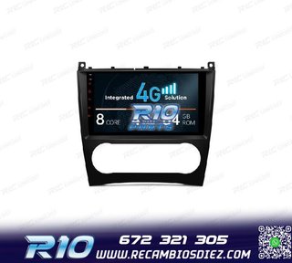 RADIO GPS ANDROID 13 PARA MERCEDES CLASE C W203 CLK W209 G W