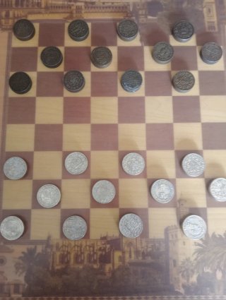 Fichas metálicas antiguas