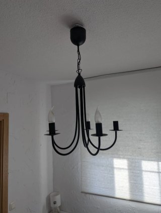 Lámpara colgante negra moderna