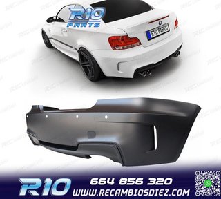 PARAGOLPES TRASERO BMW E82 E88 07-13 LOOK 1M PDC