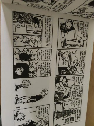 2 comics Calvin y Hobbes