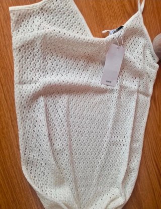Vestido Mango Branco Malha