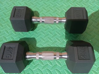 Mancuernas CrossFit  4 kilos, nuevas!