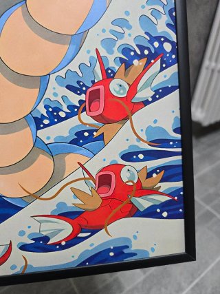 2 Poster A3 Pokémon Gyarados Kanagawa Wave
