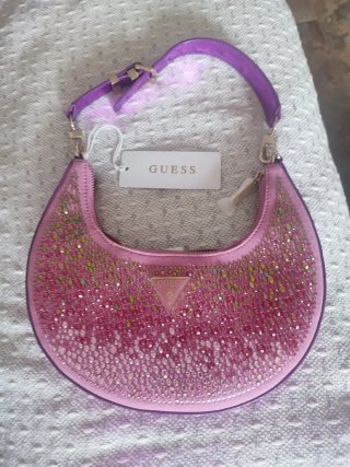 Bolso Guess rosa y morado