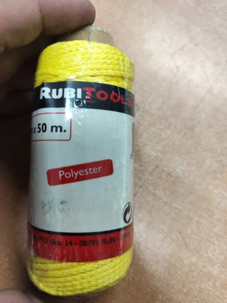 Bobina Cuerda Rubi Ø 1.7mm x 50m Ref. 80933