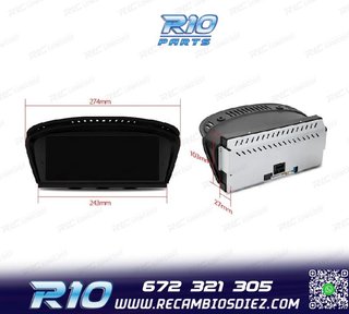 RADIO GPS ANDROID 14 BMW SERIE 3 E90 E91 E92 E93 SERIE 5 E60