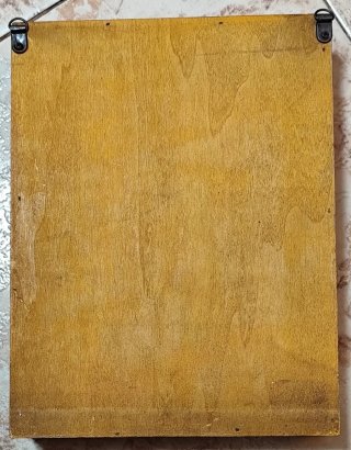 Colgador de pared rústico con figura