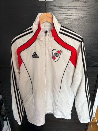 Chaqueta Adidas River Plate Blanca Roja