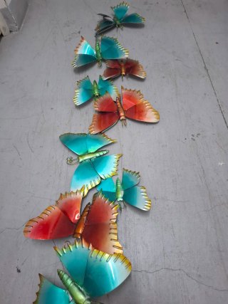 Panel decorativo 11 Mariposas Decorativas de Metal