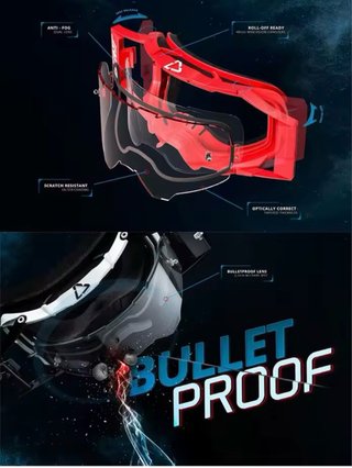 Gafas Motocross Enduro Quad Antivaho Leat