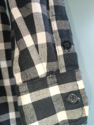 Camicia a quadri zip 11/12 anni