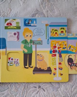 Libro cartonato interattivo "Dal Veterinario"