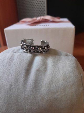 Anello uomo argento teschi regolabile