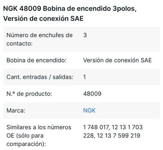 Bobina de encendido NGK