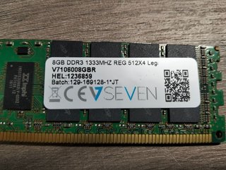 Memoria RAM 8GB DDR3 1333MHz ECC Reg Servidor