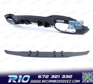 DIFUSOR MERCEDES CLASE A W177 18- A35 LOOK AMG NEGRO BRILLO