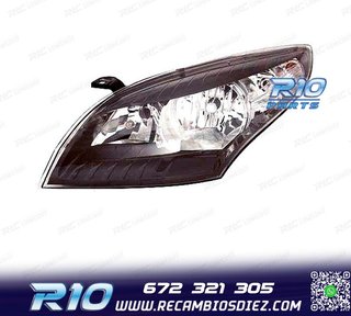 FARO IZQ PARA RENAULT MEGANE III 08-11 FONDO NEGRO
