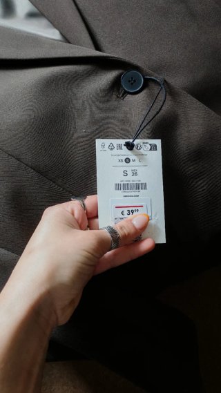 Blazer Bershka Marrón Talla S