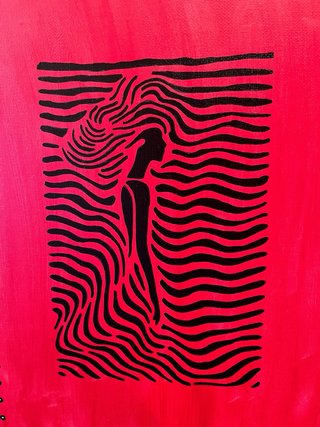 Lienzo pintado a mano