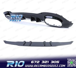 DIFUSOR MERCEDES CLASE A W177 18- A35 LOOK AMG NEGRO BRILLO