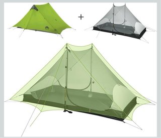 Tienda de campaña Night Cat 2 personas verde