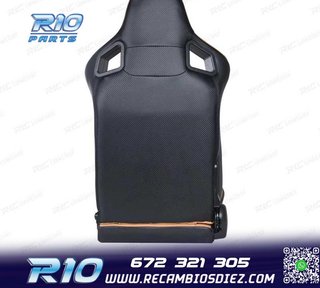 ASIENTO DEPORTIVO SEMI BAQUET ESTILO RS CUERO BEIGE