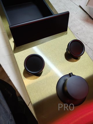 Panel de ducha dorado 3 en 1 con estante - Keokbon