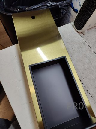 Panel de ducha dorado 3 en 1 con estante - Keokbon