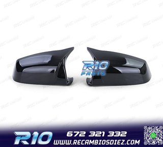 CARCASAS ESPEJO BMW E60 E61 07-10 LOOK M NEGRO BRILLO