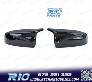 CARCASAS ESPEJO BMW E70 E71 E72 LOOK M NEGRO BRILLO