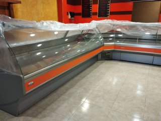 Vitrina Carnicería L-Shape