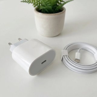 Cargador Apple 20W USB-C + Cable Lightning