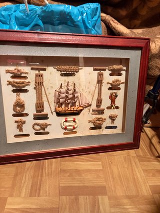 Cuadro Nudos Marinos Barco Velero