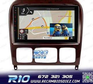 RADIO GPS ANDROID 13 MERCEDES CLASE S W220 98-05