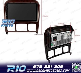 RADIO GPS ANDROID 13 MERCEDES CLASE S W220 98-05