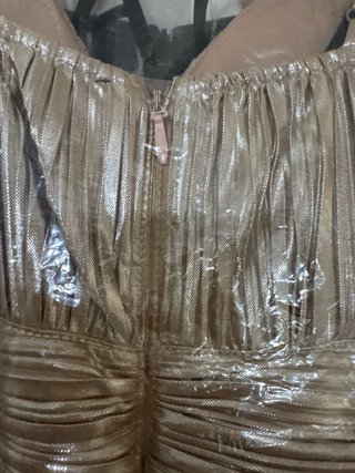 Vestito JOANA bronzo/beige