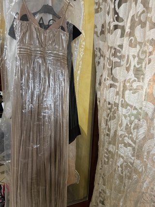 Vestito JOANA bronzo/beige