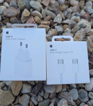 Cargador iPhone Apple USB-C 20W + Cable USB-C 60W