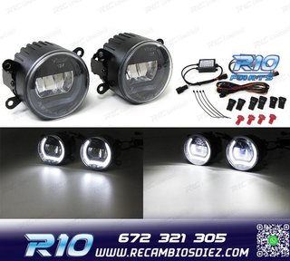 FAROS ANTINIEBLA LUZ DIURNA UNIVERSAL NEGRO