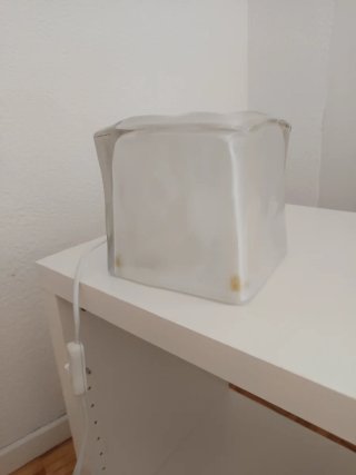 Lámpara Cubo Hielo IKEA Transparente