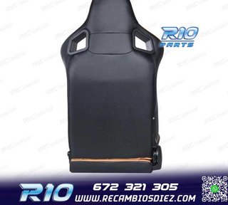 ASIENTO DEPORTIVO SEMI BAQUET ESTILO RS CUERO BEIGE