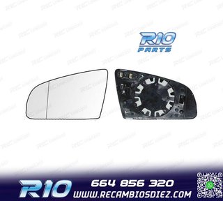 CRISTAL ESPEJO BASE IZQUIERDO AUDI A3 8P 03-08